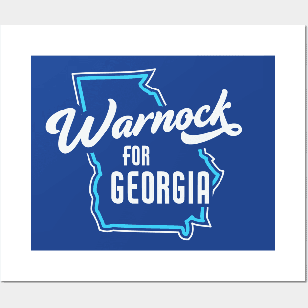 Vintage Warnock for Georgia Senate // Warnock for Senate Wall Art by SLAG_Creative